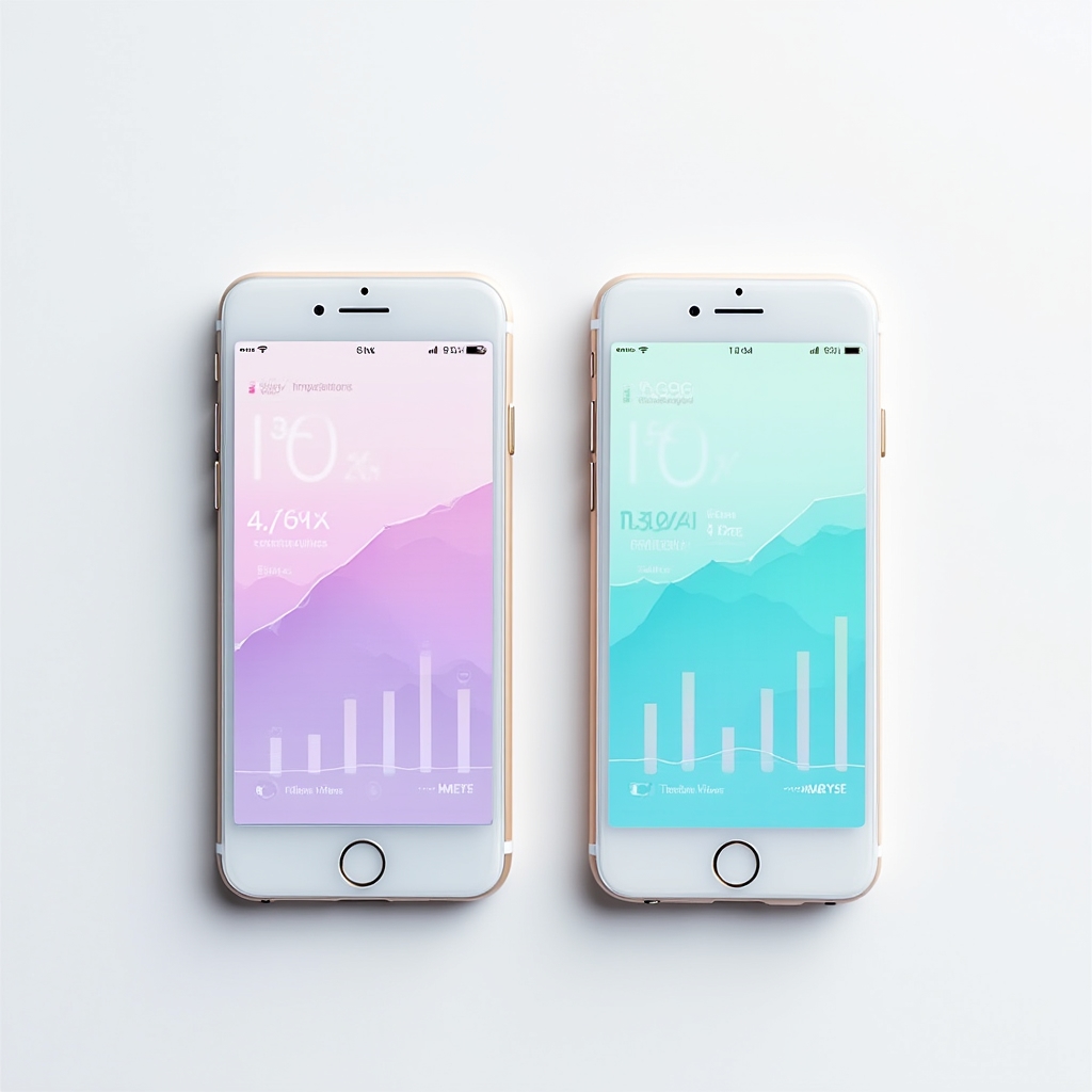 Side-by-side comparison of search impressions and profile views metrics in GBP